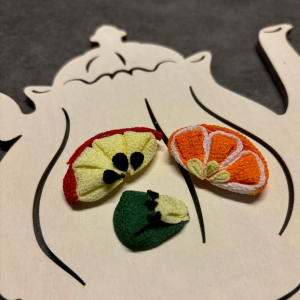 つまみ細工で作る果物